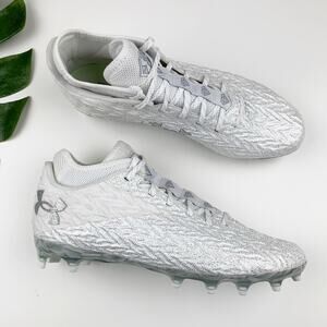 Under Armour Men's Spotlight Clone 4 MC VVS Football Cleats 3027298 White Size 9